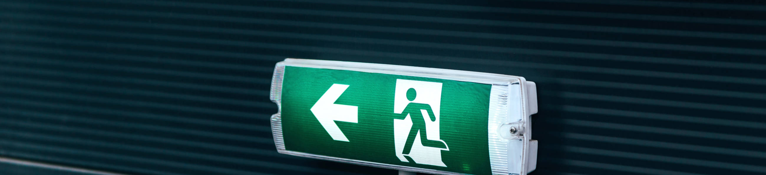 Exit sign
